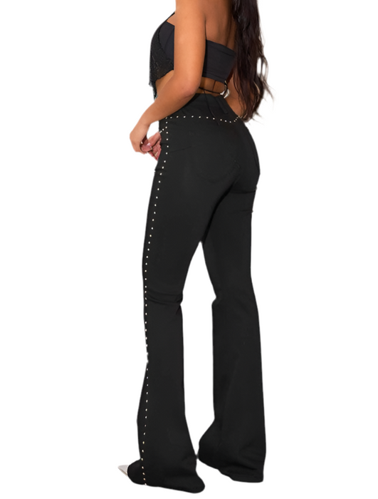 Studded Flare Jeans