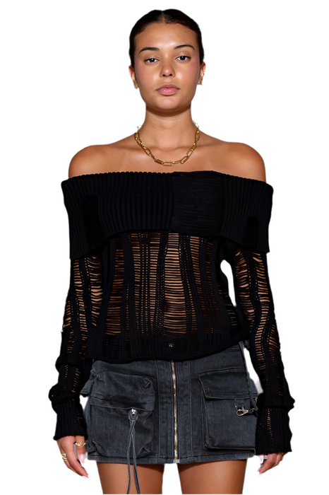 Sydney Distressed Top