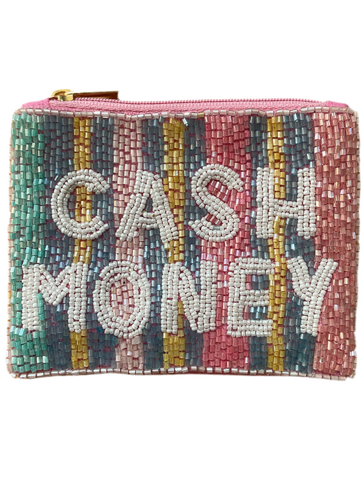 Cash Money Beaded Coin Purse