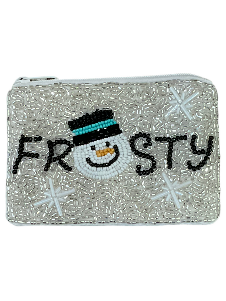 Frosty Beaded Coin Purse