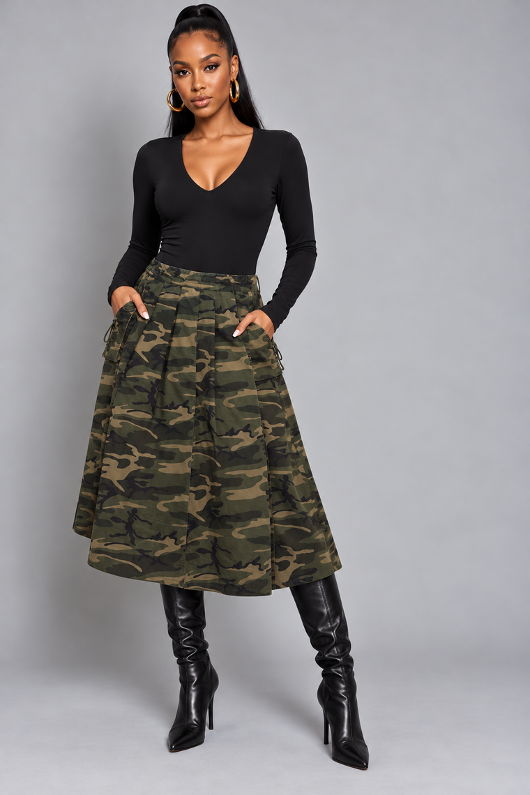 Camo Utility Skirt