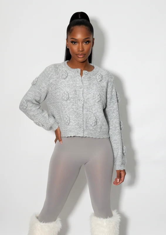 Pom Pom Cardigan