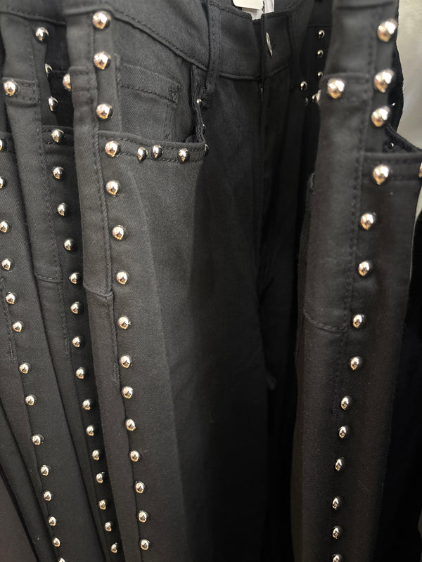 Studded Flare Jeans