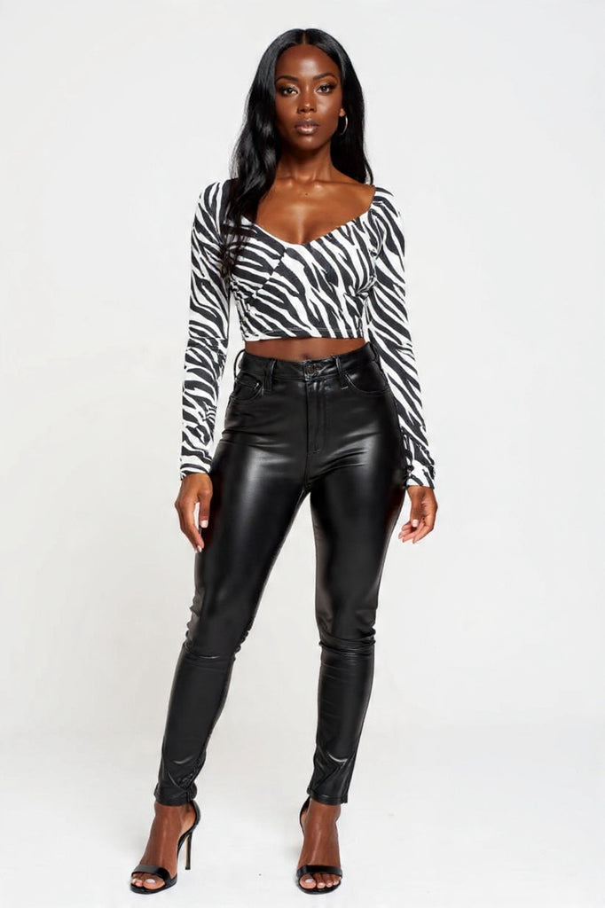 Zebra Nights Top