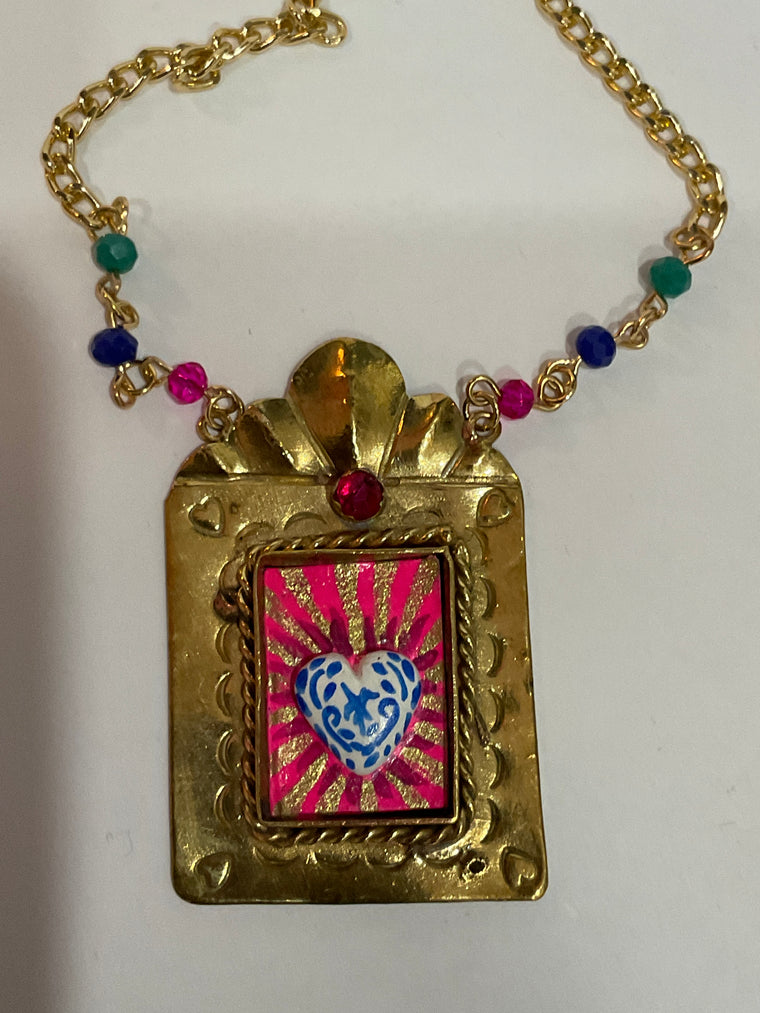 Square Heart Necklace