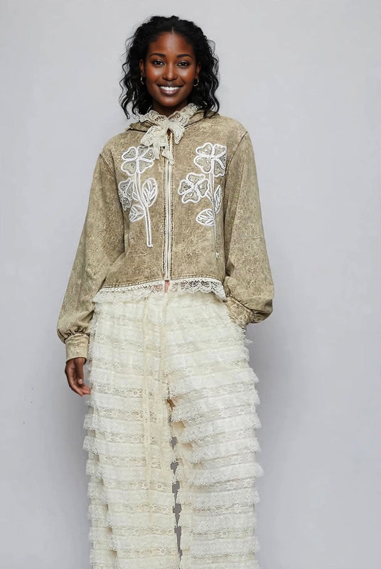 Flora Lace Sweatshirt