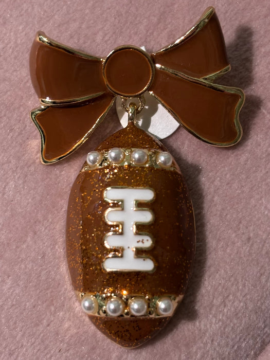 Football Bow Pin