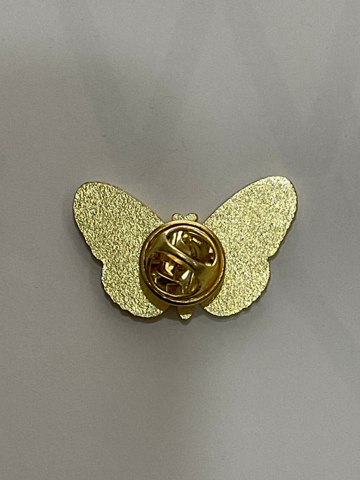 Pink Petal Butterfly Pin