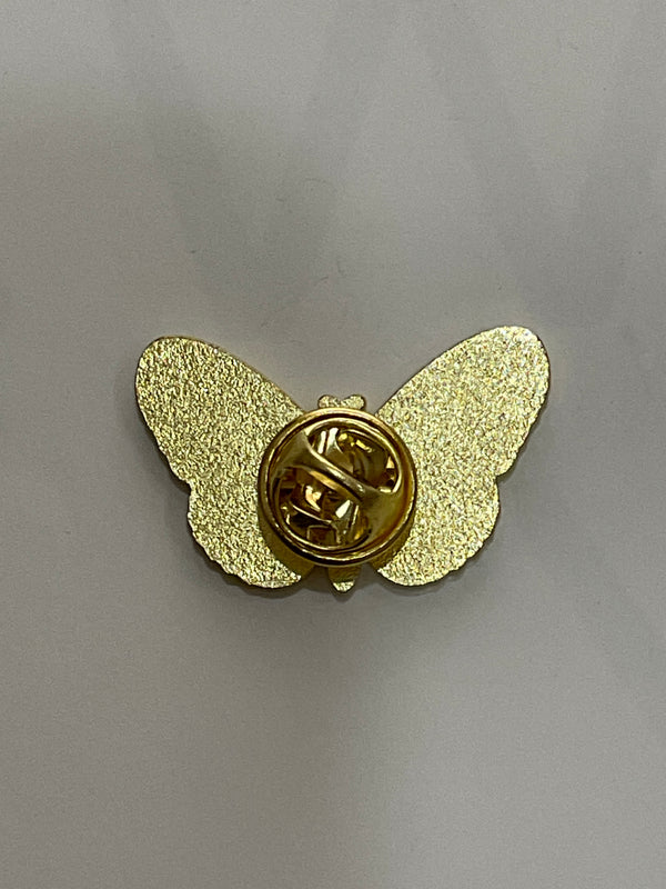 Pink Petal Butterfly Pin