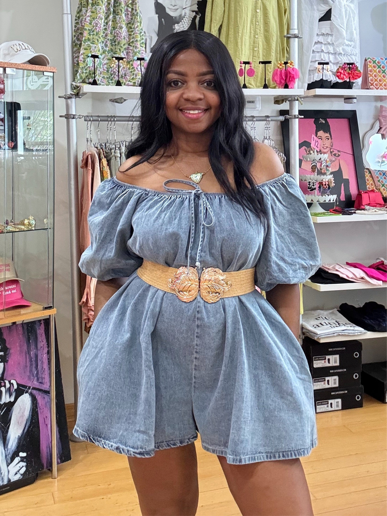 Toni Denim Romper