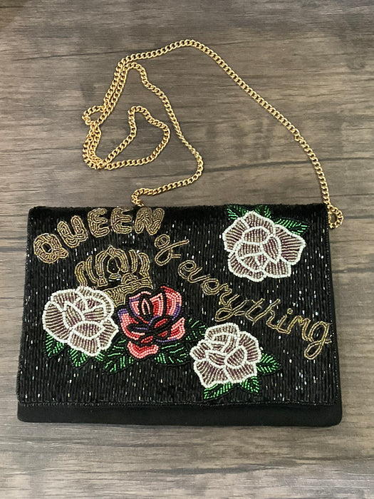 Queen of Everything Beaded Clutch