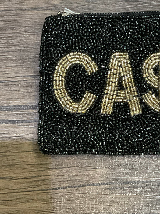 Ca$h Beaded Coin Purse