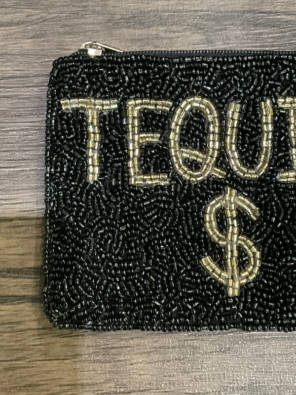 Tequila Beaded Coin Purse
