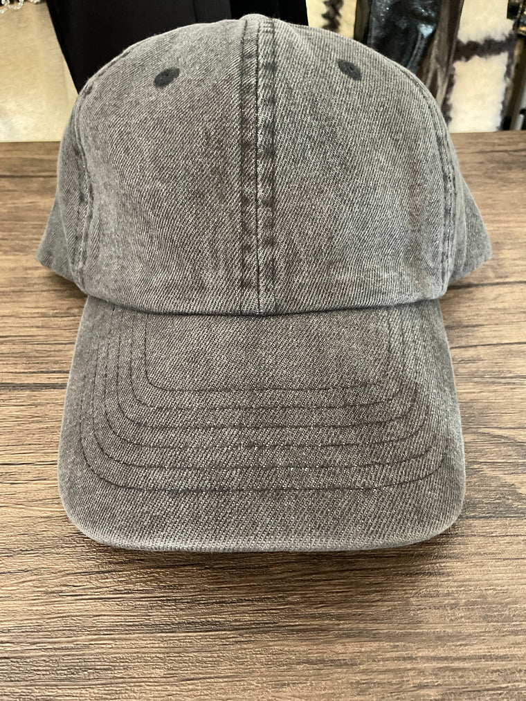 Charcoal Denim Cap
