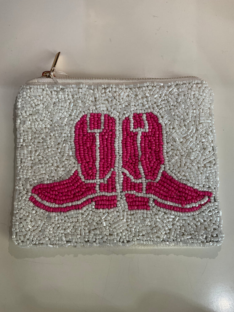 Cowgirl Beaded Coin Purse