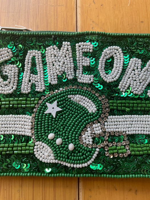 Game On Beaded Coin Purse