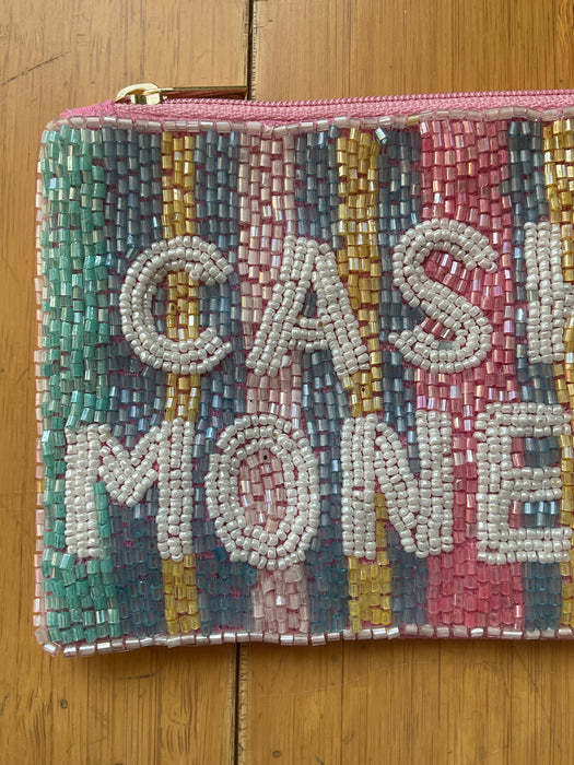 Cash Money Beaded Coin Purse