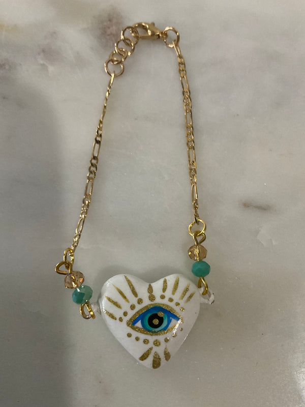 Eye Heart Bracelet