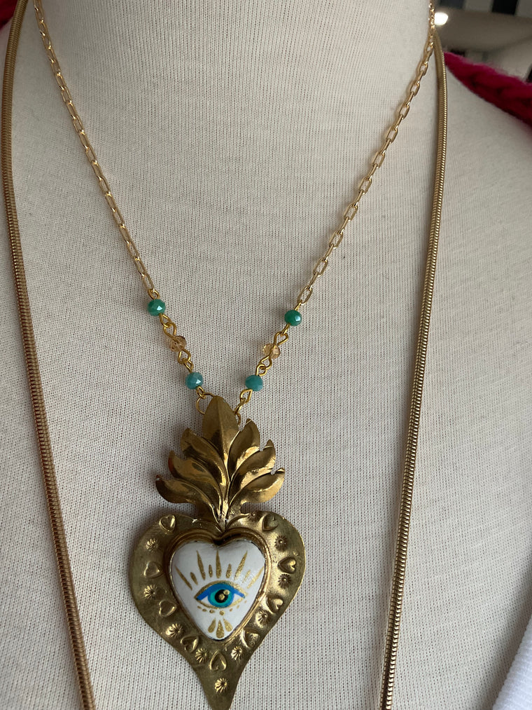 Eye Heart Necklace