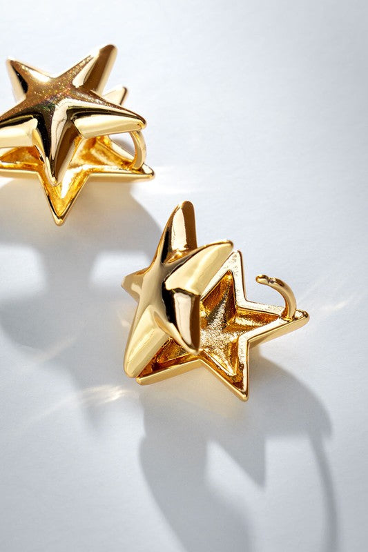 Gold Star Earrings