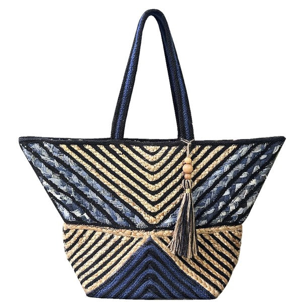 Denim Patchwork Tote