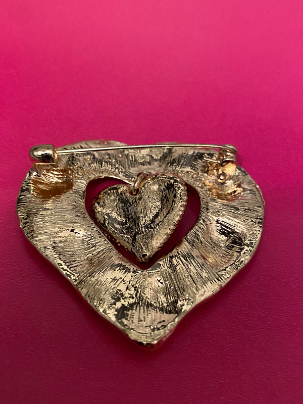 Jewel Heart Pin