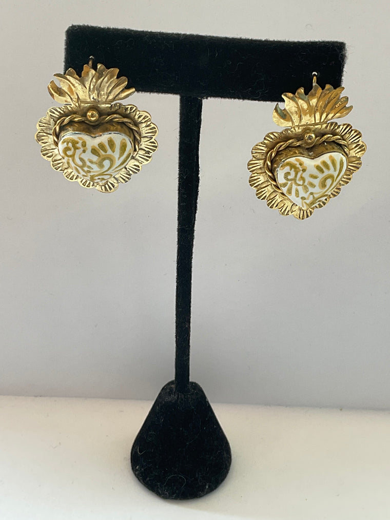 Golden Heart Earrings