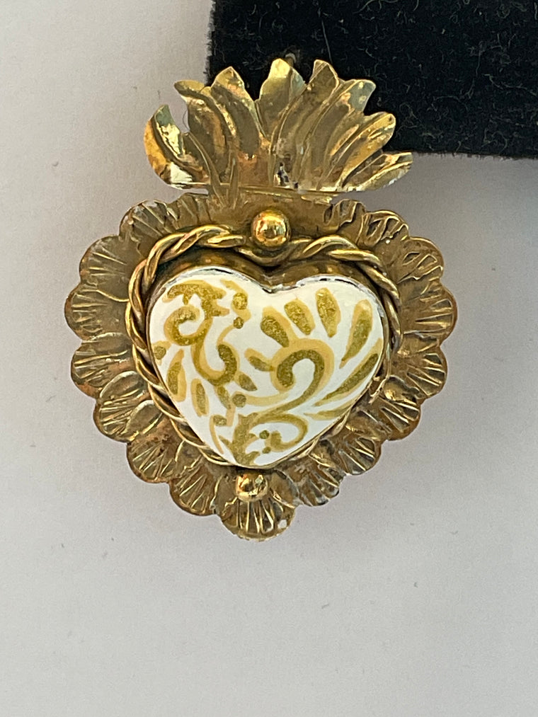 Golden Heart Earrings