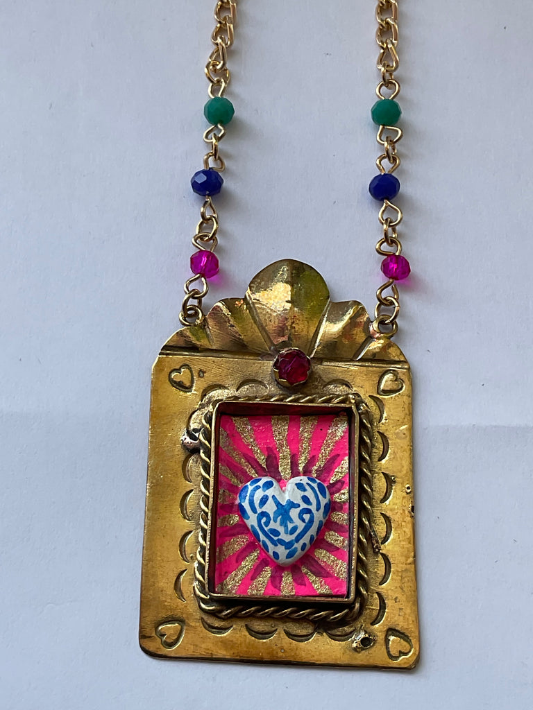 Square Heart Necklace