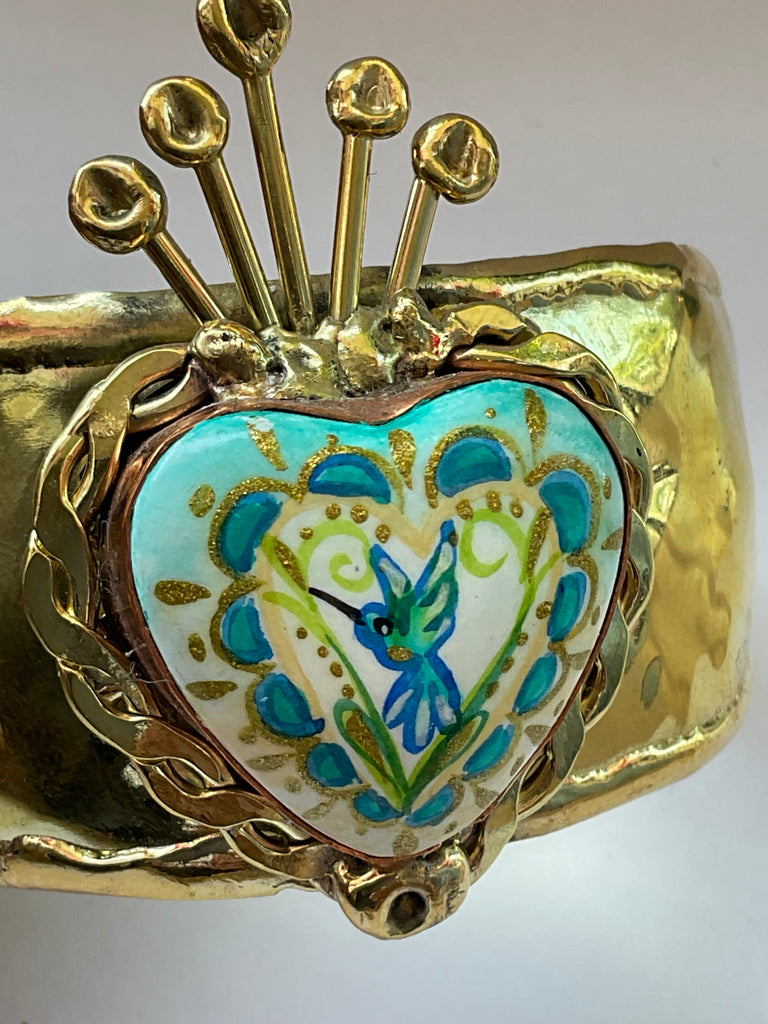 Blue Bird Cuff Bangle