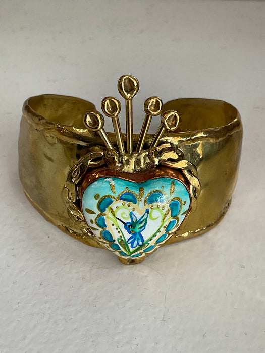 Blue Bird Cuff Bangle
