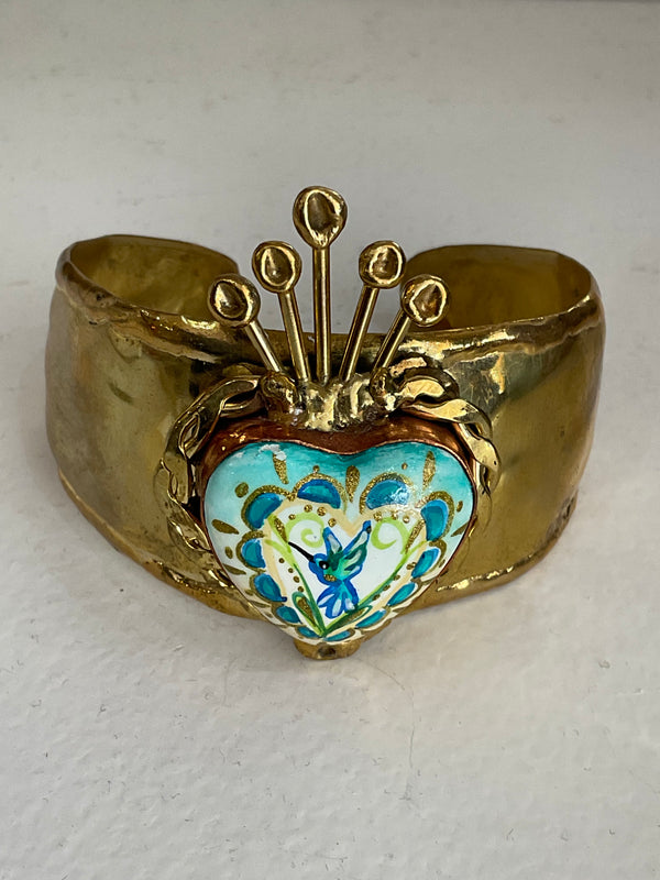 Blue Bird Cuff Bangle