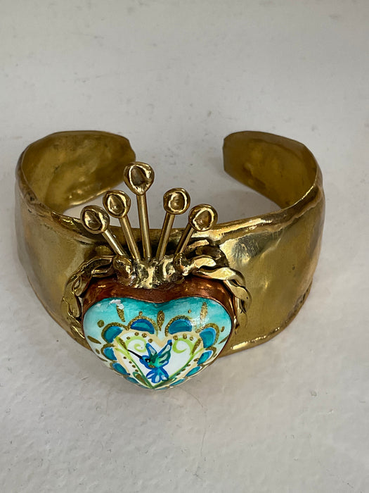 Blue Bird Cuff Bangle