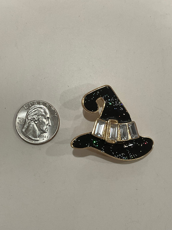 Sparkle Witch Hat Brooch