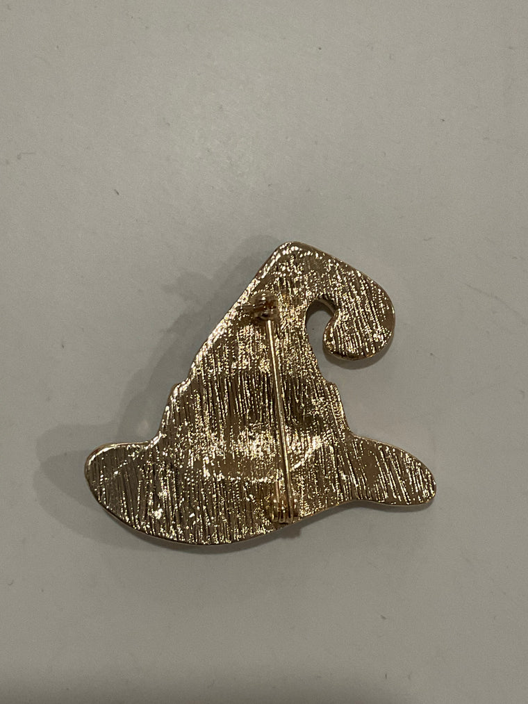 Sparkle Witch Hat Brooch