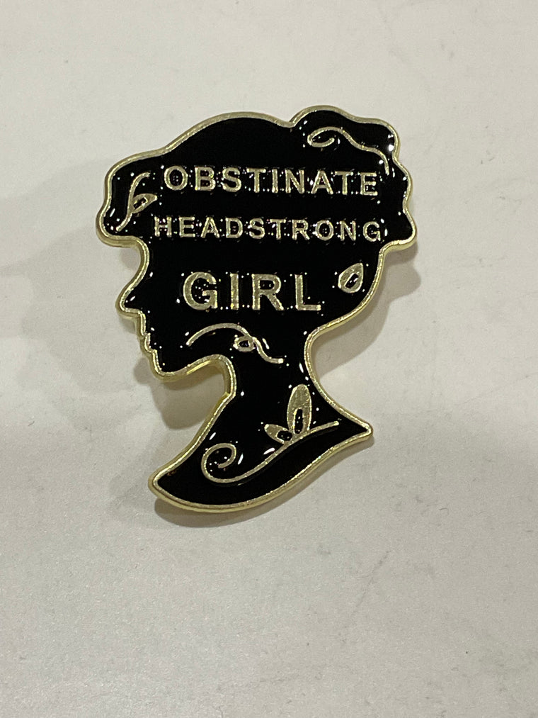 Headstrong Girl Pin