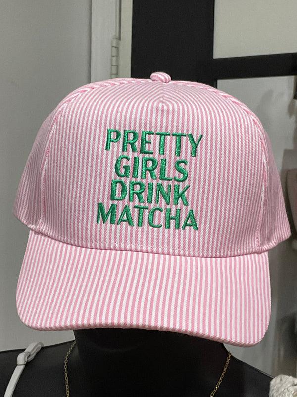 Pretty Girls Drink Matcha Cap