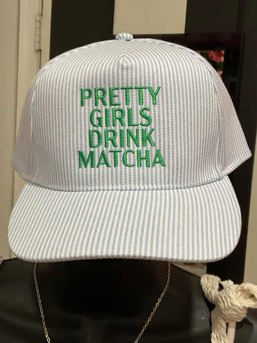 Pretty Girls Drink Matcha Cap