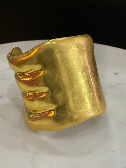 Sculpted Hand Cuff Bracelet
