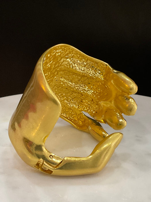 Sculpted Hand Cuff Bracelet