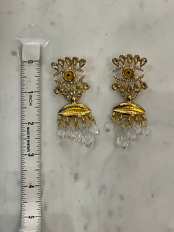 Evil-eye Teardrop Earrings