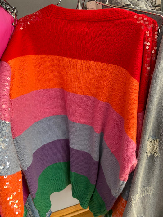 Rainbow Sequence Sweater