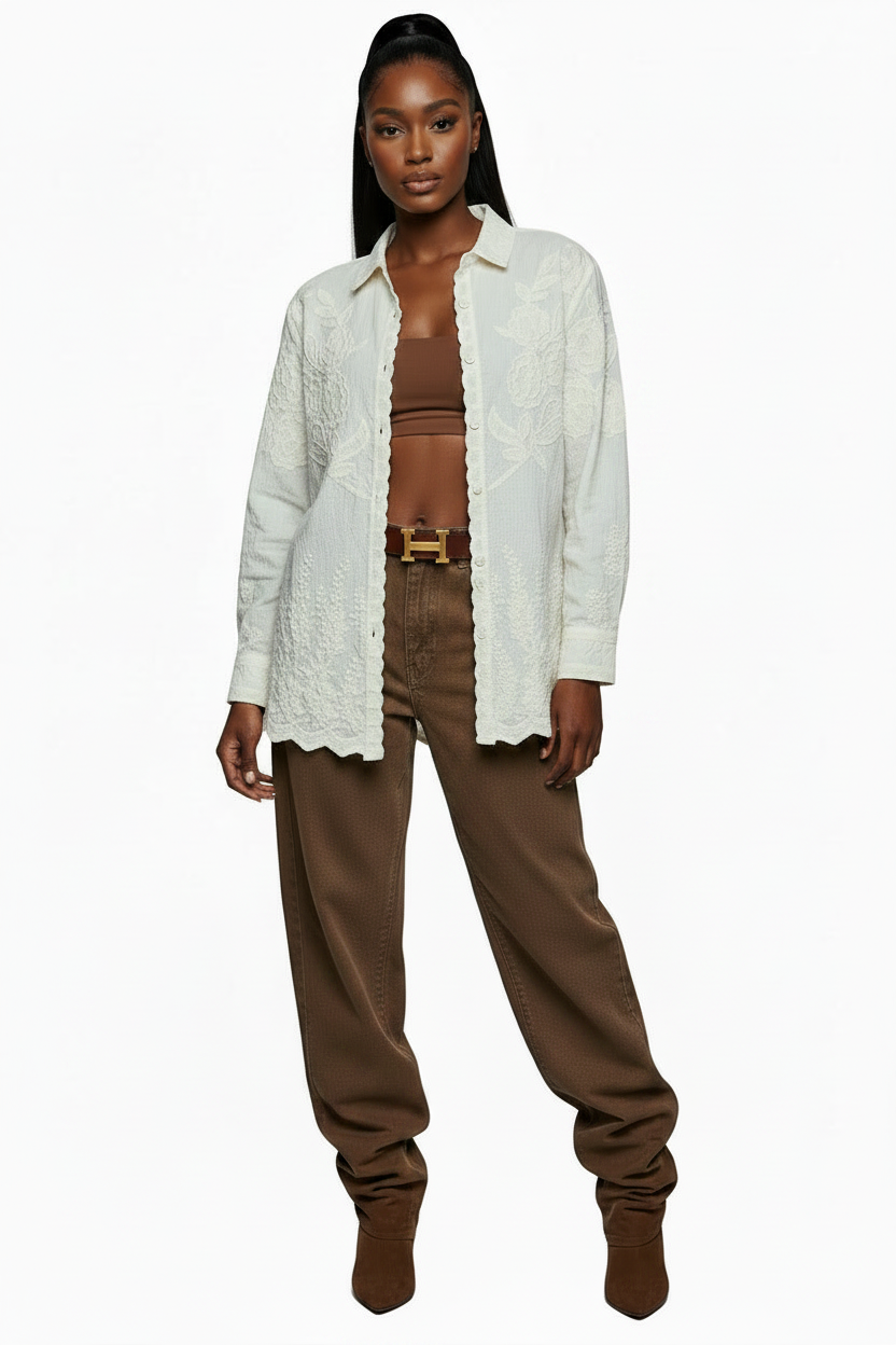 La Fleur Embroidered Top