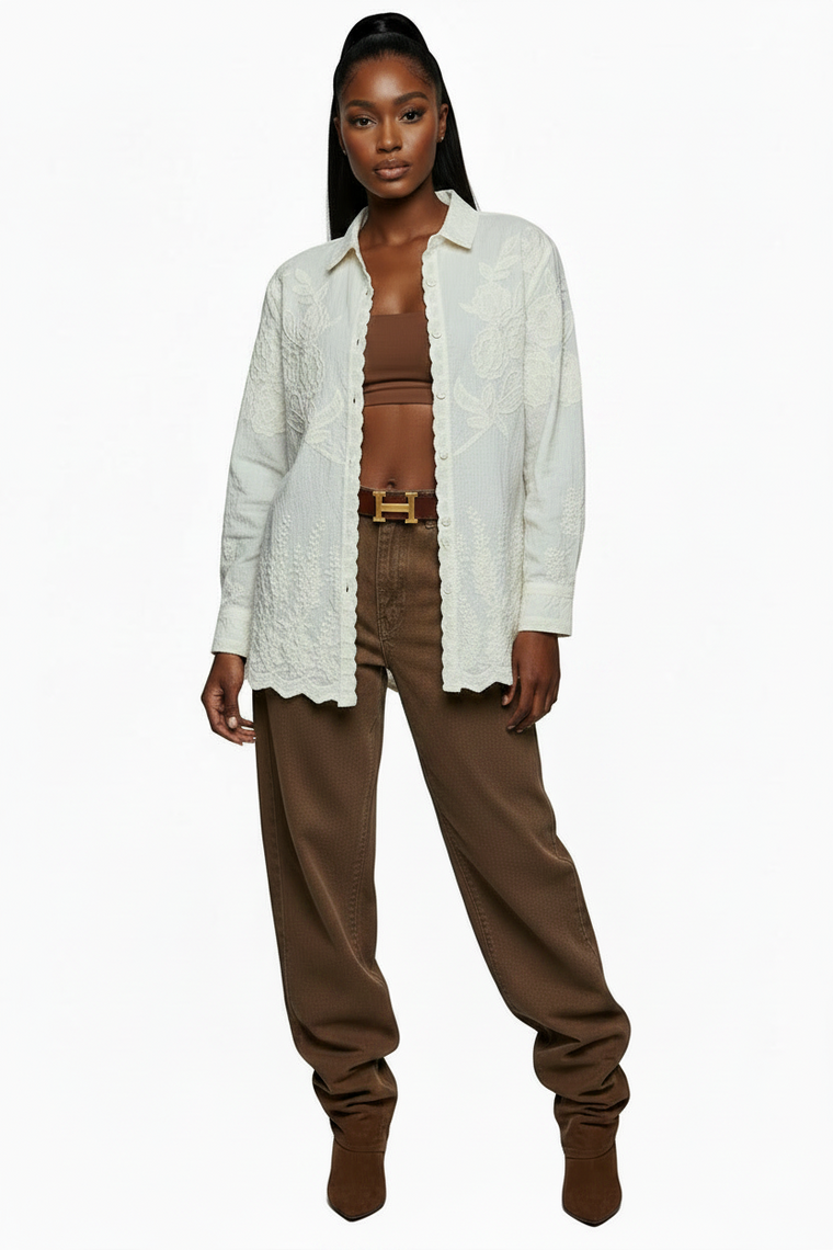 La Fleur Embroidered Top