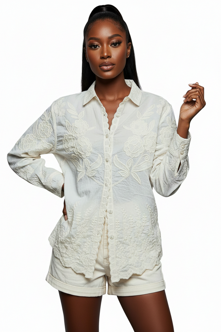 La Fleur Embroidered Top