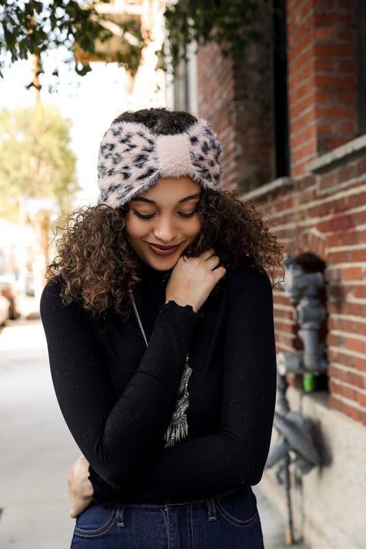 Mohair Leopard Headwrap
