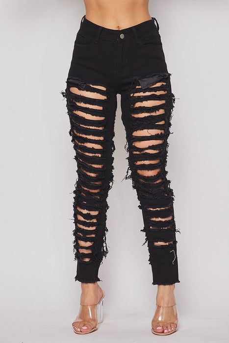 PacSun Black Lace-Up Low Rise Flare Jeans