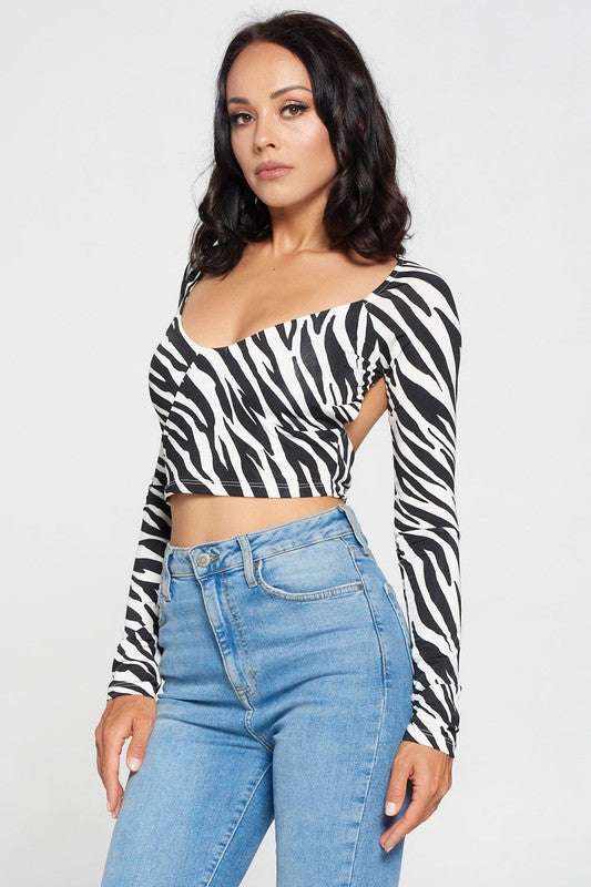 Zebra Nights Top