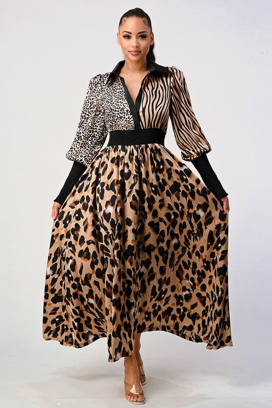 Multi Animal Print Dress