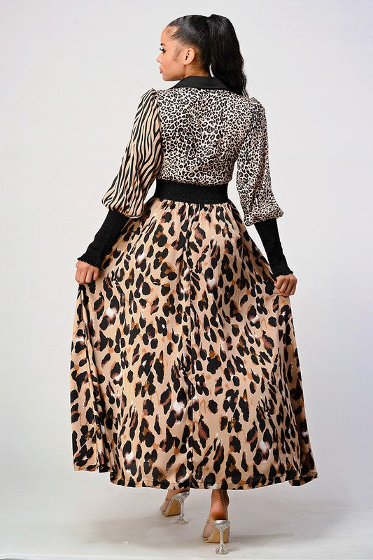 Multi Animal Print Dress M Multi Animal Print Dress M